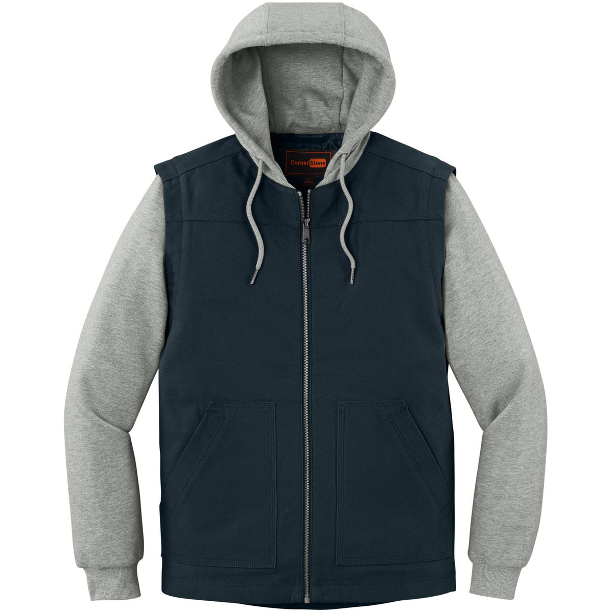 CSJ42-Navy/ Heather Grey
