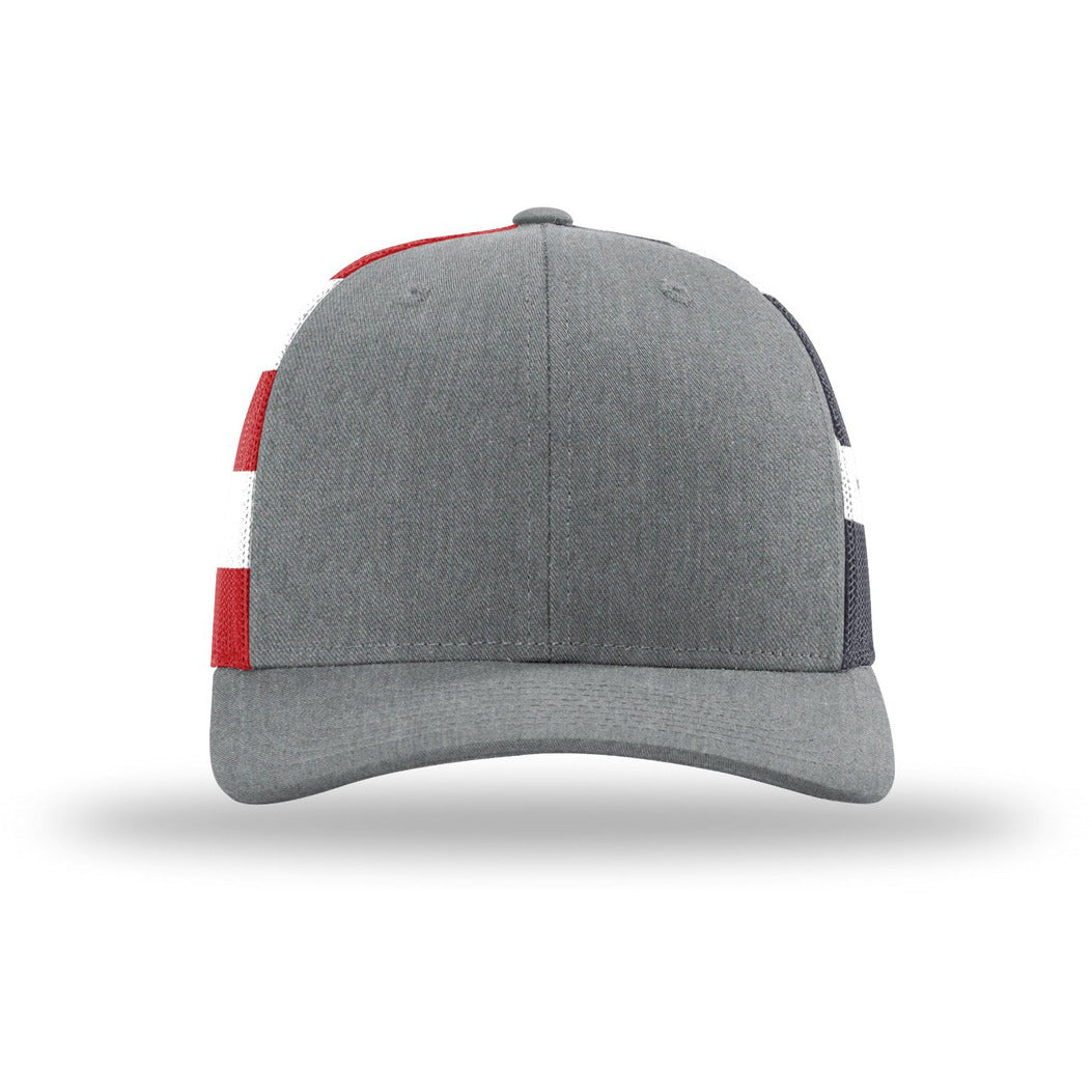 112PM-Heather Grey/ Stars Stripes