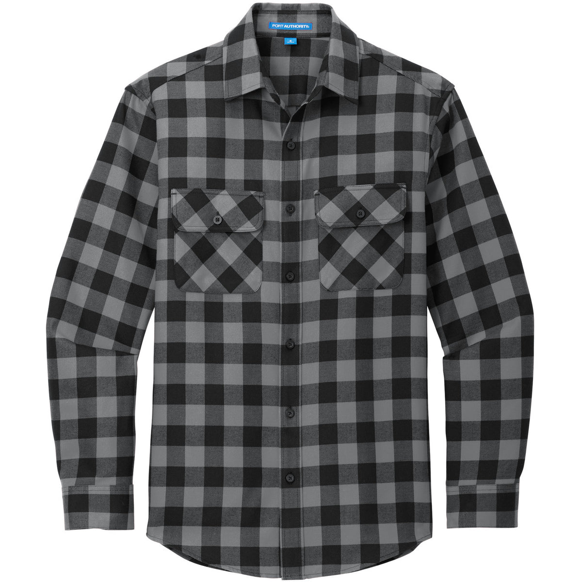 W668-Grey/ Black Buffalo Check